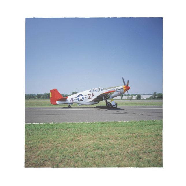 Bloc-note P-51 C Tuskegee Red Tail avion au CAF Air (Devant)