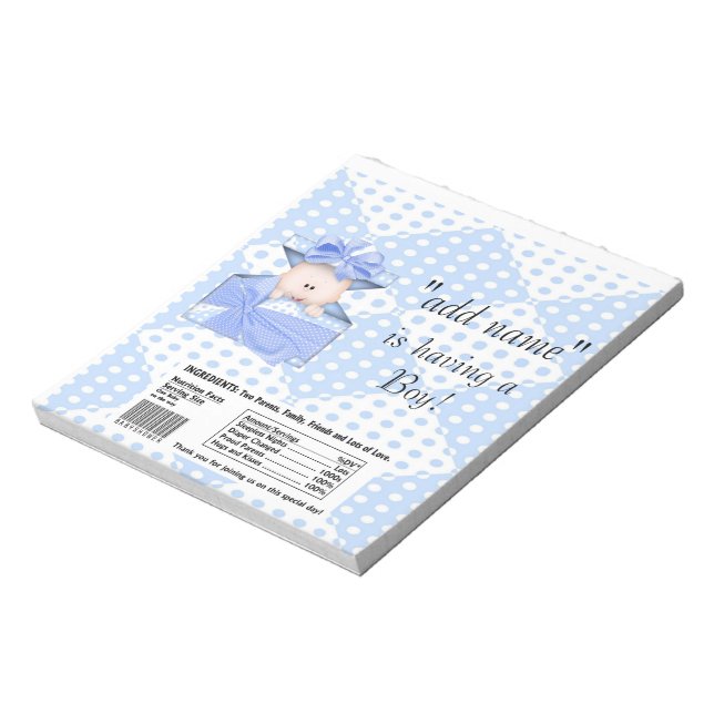 Bloc-note Pack de Baby shower Candy Bar Wrapper Party Favori (Tourné)