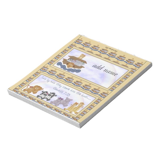 Bloc-note Pack de Noahs Ark Candy Bar Wrapper Party Favorise (Tourné)