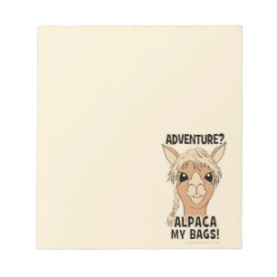 Bloc-note Pack Mes Sacs Funny Alpaca Llama