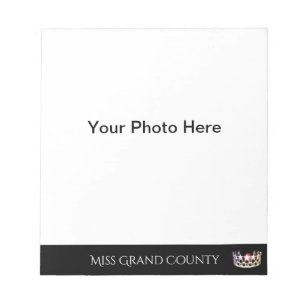 Bloc-note Pad automatique de la couronne argentée Miss USA S