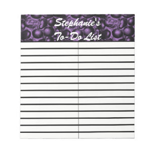 Bloc-note Pad de liste de petites tâches à faire en glamme v
