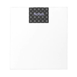 Bloc-note Pad de notes de Motif noir
