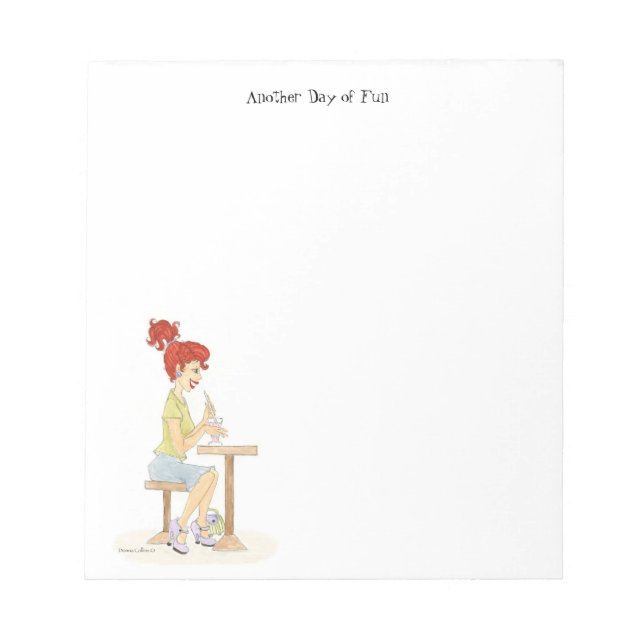 Bloc-note Pad note fille Soda (Devant)