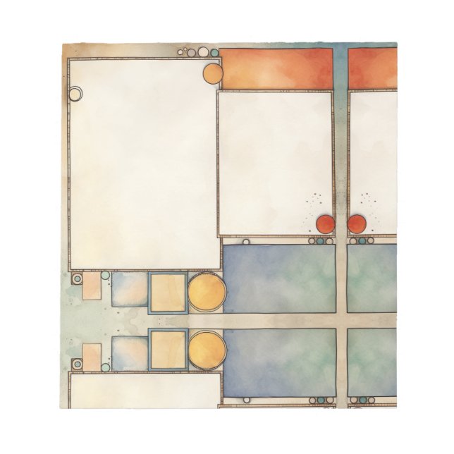 Bloc-note Page de carte - Schéma (Devant)