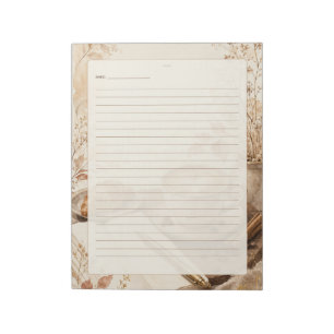 Bloc-note Page de pensées du matin (thème café)