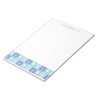 Bloc-note Page de recette de l'écriture en LIGNE Pad personn