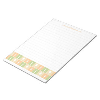 Bloc-note Page de recette de l'écriture en LIGNE Pad personn