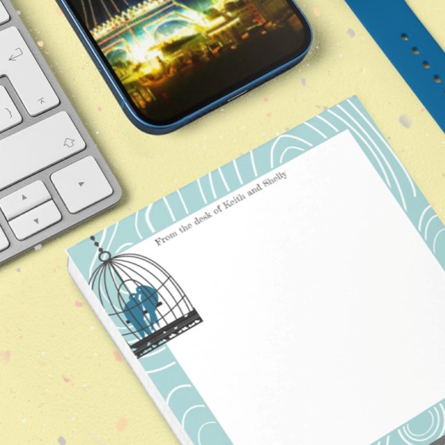 Bloc-note Page de scrapbook ou artisanat avec des oiseaux de (Créateur téléchargé)