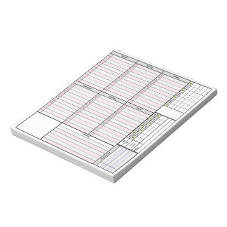 Bloc-note Page du planificateur hebdomadaire avec suivi et g