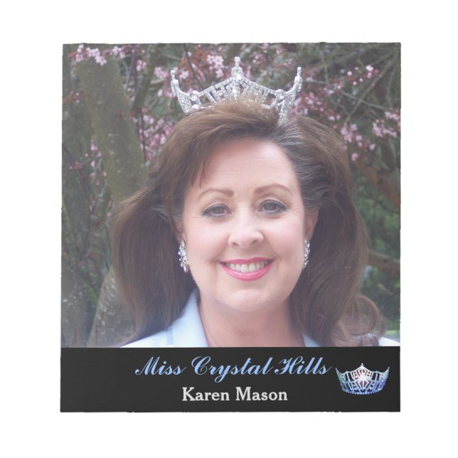 Bloc-note Pageant Crown Autographe Pad (Devant)