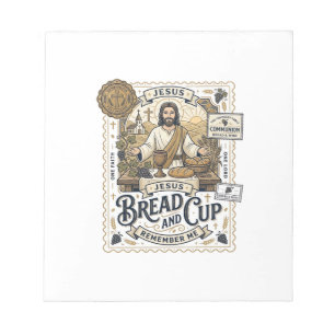 Bloc-note Pain Et Coupe Jésus Communion Foi Chrétienne Vint