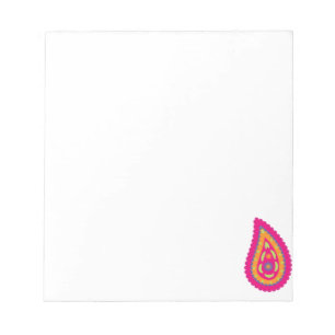 Bloc-note Paisley coloré