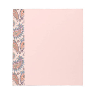 Bloc-note Paisley en rose