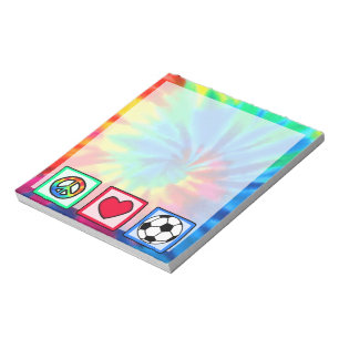 Bloc-note Paix, Amour, Football