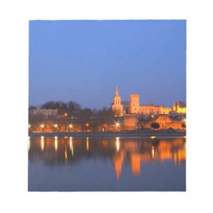 Bloc-note Palais des Papes à Avignon et le Rhône à