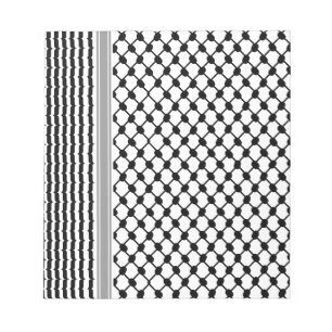 Bloc-note Palestinienne Hatta Keffiyeh Kufiya Folk (2 Motifs