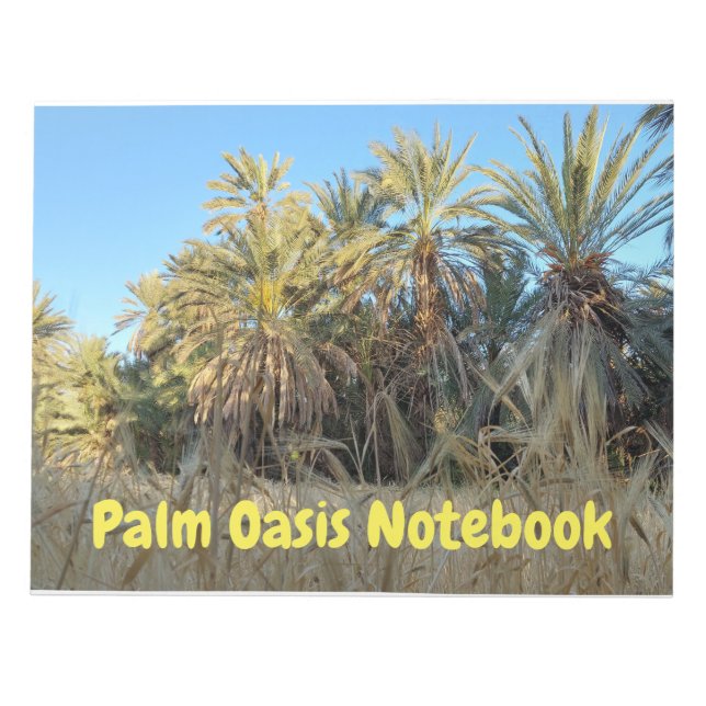 Bloc-note Palm trees oasis notebook (Devant)