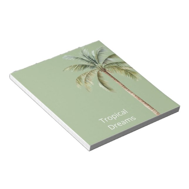 Bloc-note Palmier Tropical Vert (Incliné)