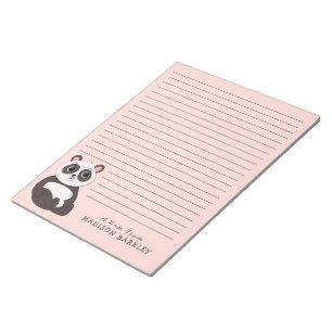 Bloc-note Panda Bear Cute Kid's Personal Stationner Bloc-not