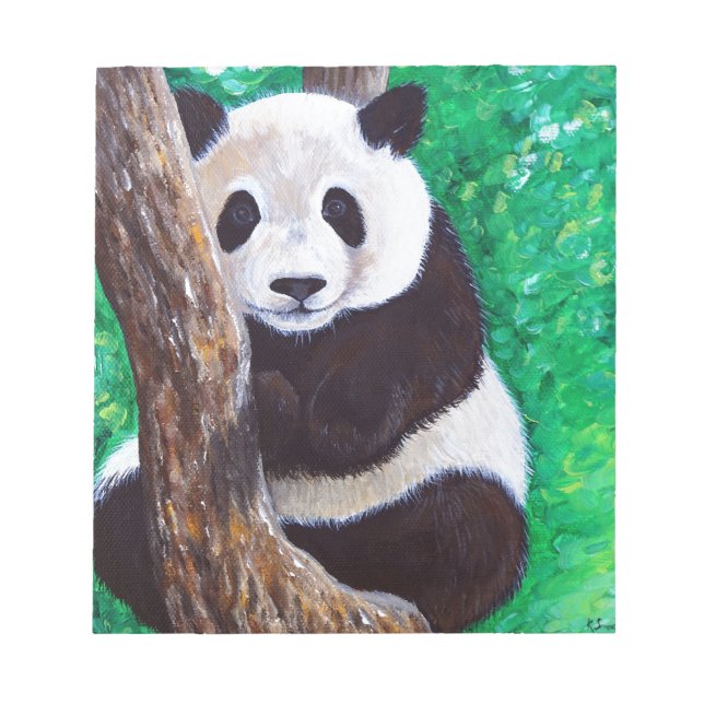 Bloc-note Panda in a Tree Painting (Devant)