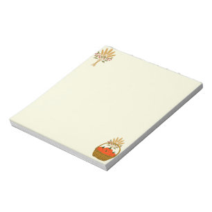 Bloc-note 📝Panier de Citrouilles et Blé d'Automne