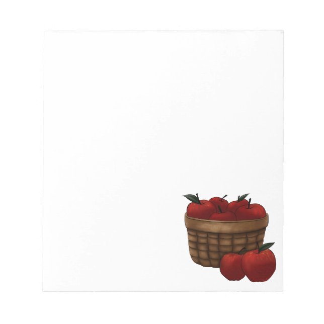 Bloc-note Panier de pommes (Devant)