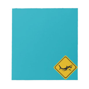 Bloc-note panneau de la route des requins