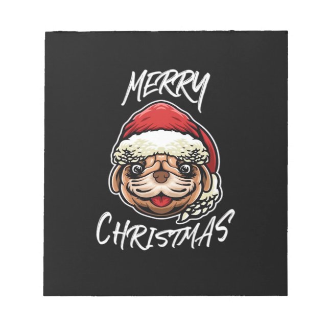 Bloc-note Pantalon de Noël drôle pour chien Cadeau pour les  (Devant)