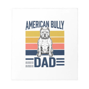 Bloc-note Papa American Bully Vintage Conception de T-shirt