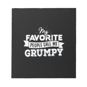 Bloc-note Papa Cadeau Mes Favoris Les Gens M'Appelent Grumpy