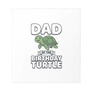 Bloc-note Papa de la tortue d'anniversaire Création drôle de