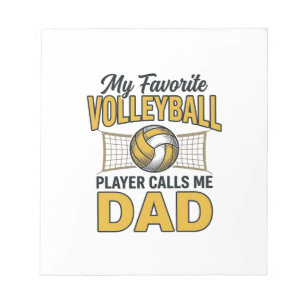 Bloc-note Papa de volley Mon joueur préféré m'appelle Papa D