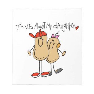 Bloc-note Papa - Fou de ma fille T-shirts et Cadeaux