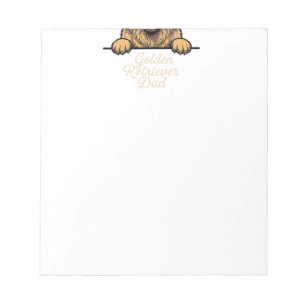 Bloc-note Papa Golden Retriever Gravure Vintage