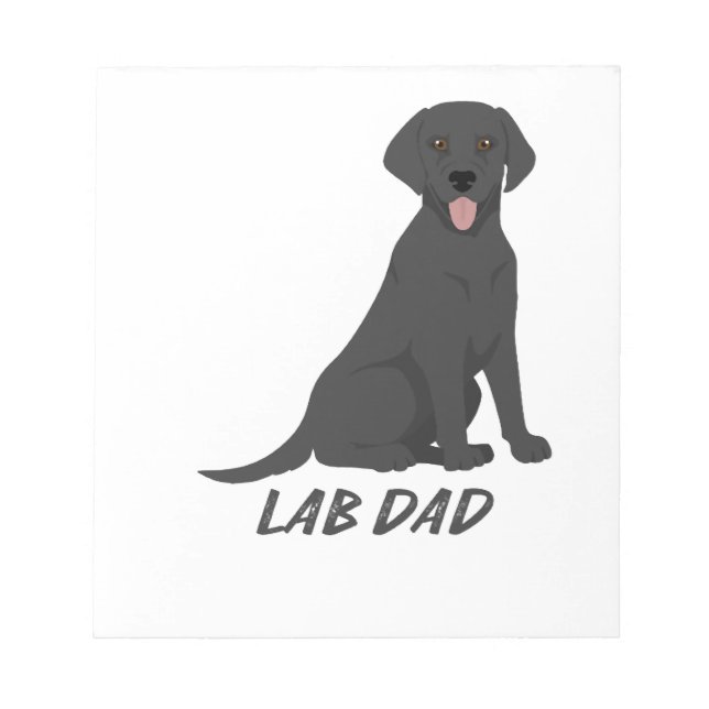 Bloc-note Papa Lab � Fier proprietaire de chien Labrador Ret (Devant)