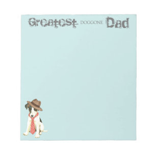 Bloc-note Papa lisse de Fox Terrier
