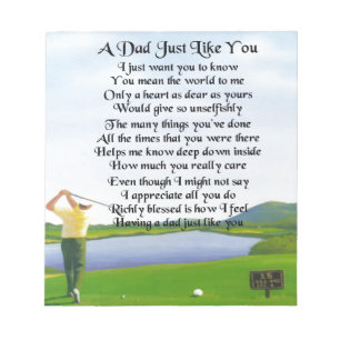 Bloc-note Papa Poem - Design Golf