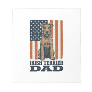 Bloc-note Papa Terrier Irlandais Patriotique Vintage