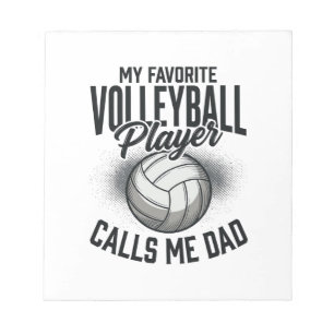 Bloc-note Papa volley Mon joueur préféré m'appelle Papa Des