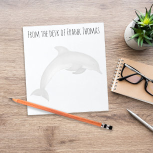 Bloc-note Papeterie de bureau personnalisée dauphin océaniqu