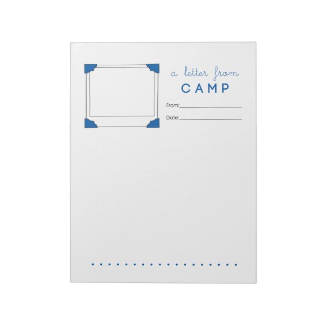 Bloc-note Papeterie de camp de garçon Lettre de camp (Tourné)