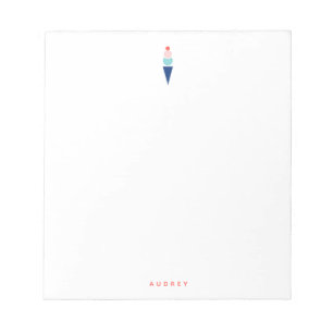 Bloc-note Papeterie en crème glacée