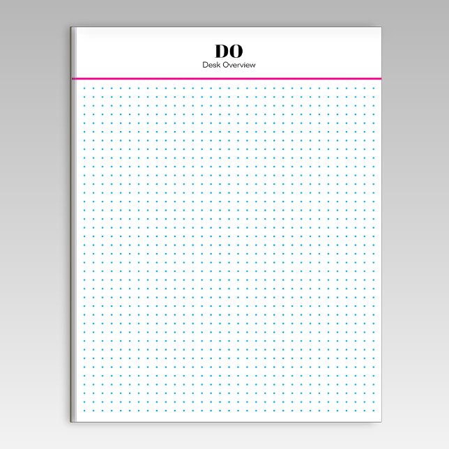 Bloc-note Papeterie Monogramme Initiales Papier Pointillé Bl (Créateur téléchargé)