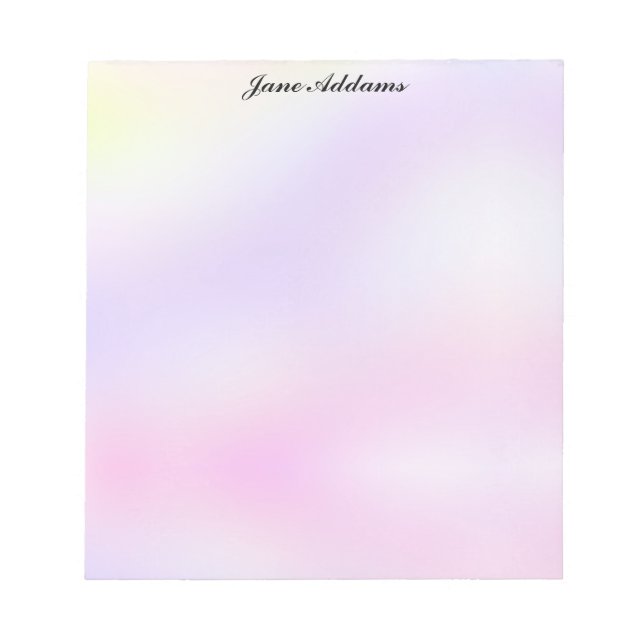 Bloc-note Papeterie pastel violet et rose (Devant)