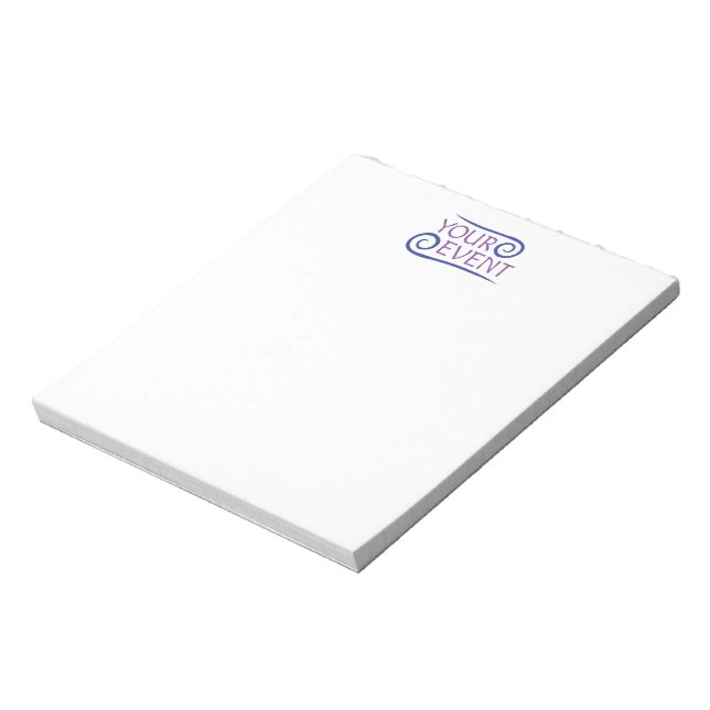 Bloc-note Papeterie personnalisée pour Notepad Société événe (Tourné)