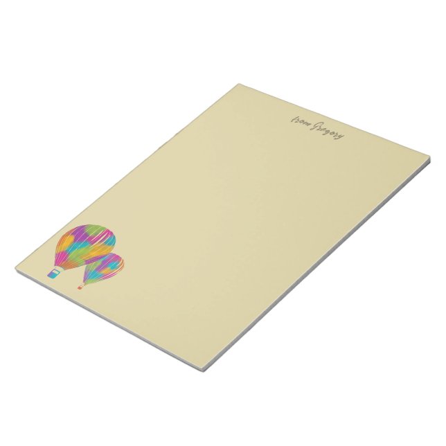Bloc-note Papier à écrire Rainbow Hot Air Ballots (Incliné)
