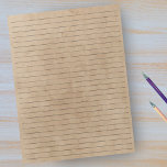 Bloc-note Papier à grand régime - Arrière - plan papier Vint<br><div class="desc">Bloc-notes à large régime - Pages standard de taille de lettre - 8, 5" X 11" avec des lignes à large régime noir sur chaque page pour une écriture facile - Papier Carnet à un côté avec un Arrière - plan bronzé Vintage</div>