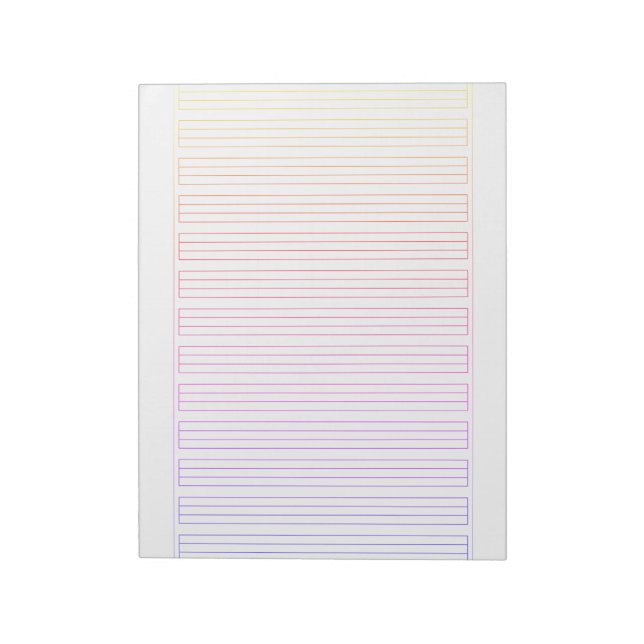Bloc-note Papier à lettres allemand – 3 lignes avec cadre (Tourné)