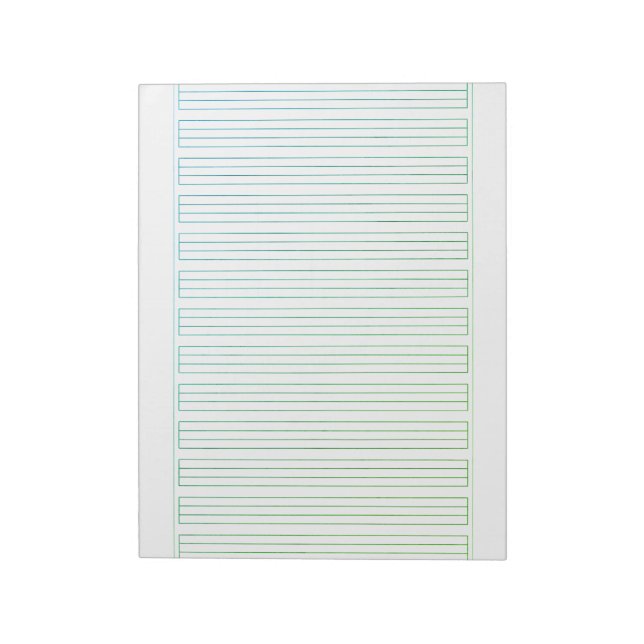 Bloc-note Papier à lettres allemand - 3 lignes avec cadre (Tourné)
